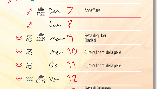 calendario lunare agosto 2011