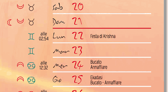 calendario lunare agosto 2011
