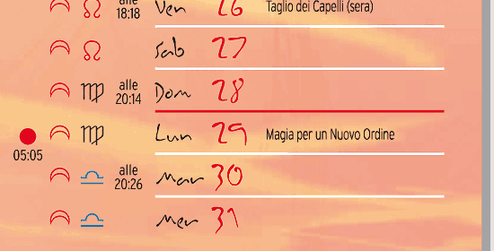 calendario lunare agosto 2011