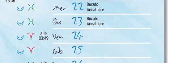 calendario lunare febbraio 2012