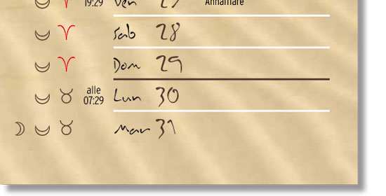 calendario lunare gennaio 2012