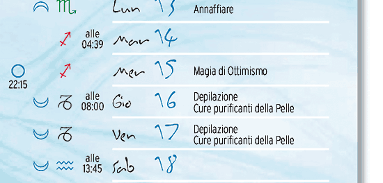 calendario lunare giugno 2011