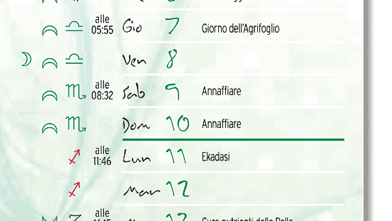 calendario lunare luglio 2011