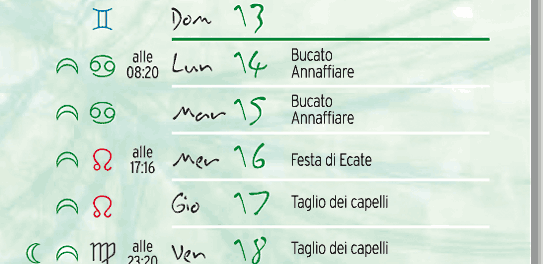 calendario lunare novembre 2011