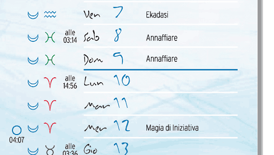 calendario lunare ottobre 2011