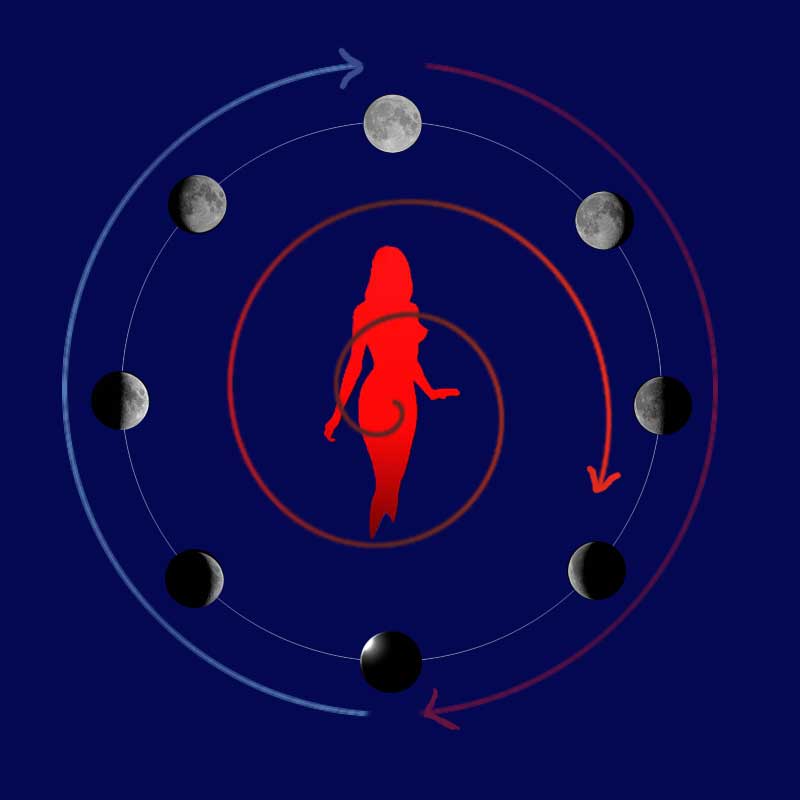  ciclo femminile in luna calante